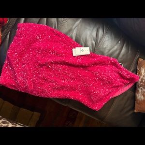 Hot pink, sequin dress. New. Never worn